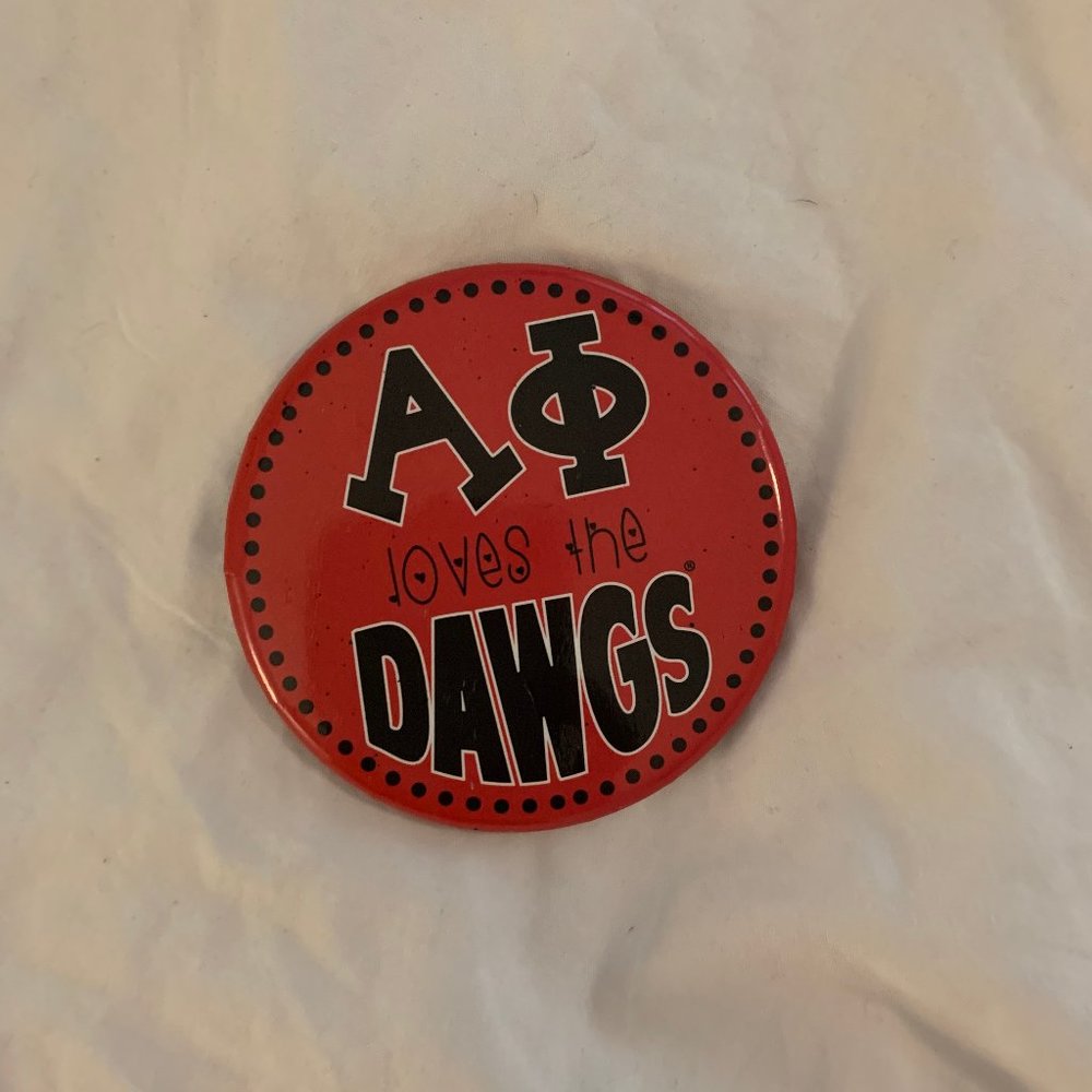 alpha phi UGA game day button